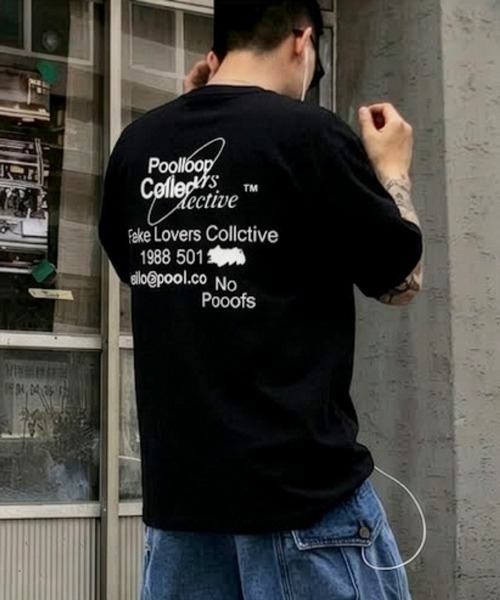 NOWLE(ノウル)の「【NOWLE】1988 501 バックプリント クルーネック 半袖 Tシャツ(Tシャツ/カットソー・メンズ・ブラック/ホワイト・MEDIUM/LARGE/X-LARGE)」の2枚目の写真
