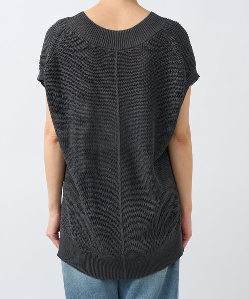 RIVE DROITE(リヴドロワ)の「【ウォッシャブル】ギマコットンニットベスト(ニット/セーター・レディース・チャコールグレー/モカ・FREE)」の22枚目の写真