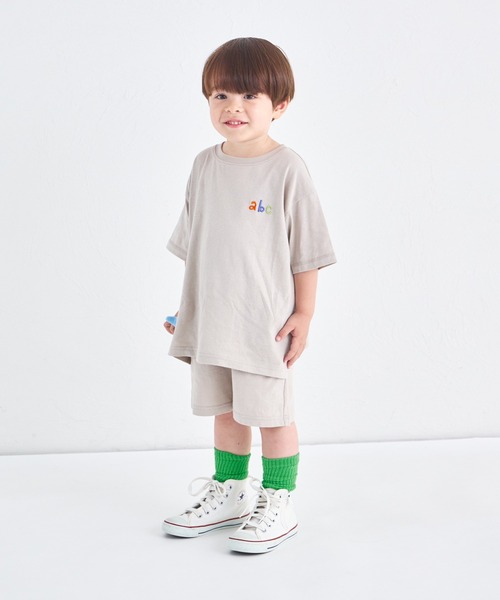 pairmanon(ペアマノン)の「【UVカット】【吸水速乾】【接触冷感】サマーファンクション ワンポイント刺繍セットアップ(セットアップ・キッズ・ライトピンク/ライトベージュ/ブラック・130/150/110/100/140/120/90)」の16枚目の写真