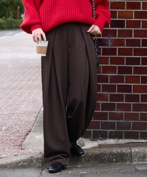 BONLECILL（ボンルシール）の「【マシンウォッシャブル / イージーケア / 全方向ストレッチ】キレイージータックパンツ／ポンチスラックス（スラックス）」