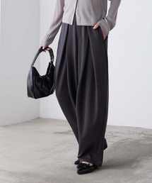 BONLECILL（ボンルシール）の「【マシンウォッシャブル / イージーケア / 全方向ストレッチ】綺麗easyタックパンツ／ポンチスラックス（スラックス）」