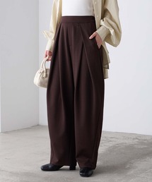 BONLECILL（ボンルシール）の「【マシンウォッシャブル / イージーケア / 全方向ストレッチ】綺麗easyタックパンツ／ポンチスラックス（スラックス）」