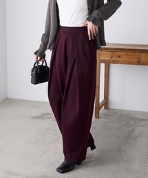 BONLECILL（ボンルシール）の「【マシンウォッシャブル / イージーケア / 全方向ストレッチ】綺麗easyタックパンツ／ポンチスラックス（スラックス）」
