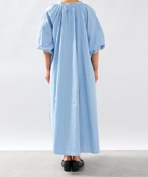 un dix cors（アンディコール）の「《一枚で着映え》スキッパーストライプワンピース（シャツワンピース・レディース・ブラック/ブルー/キャメル・FREE）」の15枚目の写真