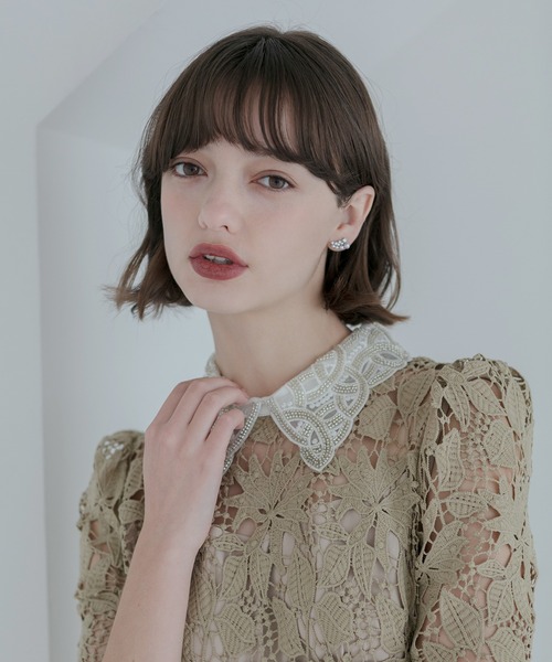 Leja(レジャ)の「【LEJA】パールビジューカーブピアス結婚式 パーティー 成人式 二次会 同窓会 お呼ばれ オケージョン 20代 30代(ピアス(両耳用)・レディース・シルバー・FREE)」の5枚目の写真