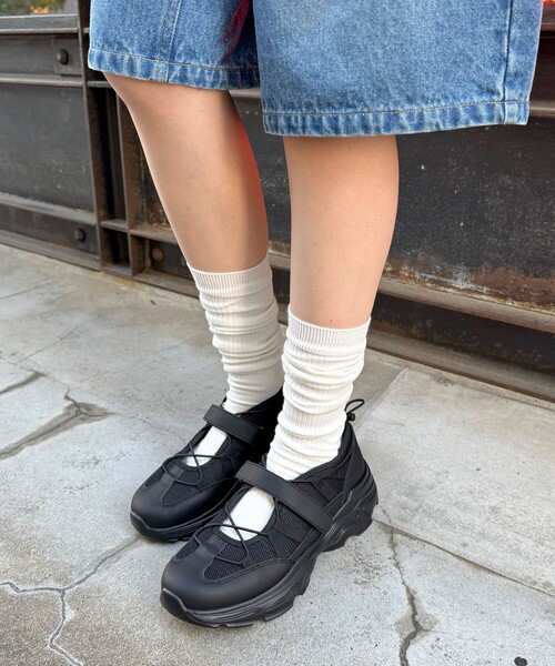 fredy emue（フレディエミュ）の「ベルクロメッシュスニーカー（スニーカー・レディース・ブラック/オフホワイト・M/S/L）」の17枚目の写真