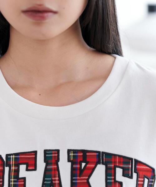 WEGO(ウィゴー)の「WEGO/ロゴパッチショートT(Tシャツ/カットソー・レディース・ブラック/ホワイト・FREE)」の5枚目の写真