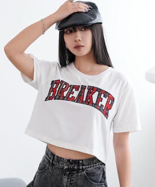 WEGO(ウィゴー)の「WEGO/ロゴパッチショートT(Tシャツ/カットソー・レディース・ブラック/ホワイト・FREE)」の9枚目の写真