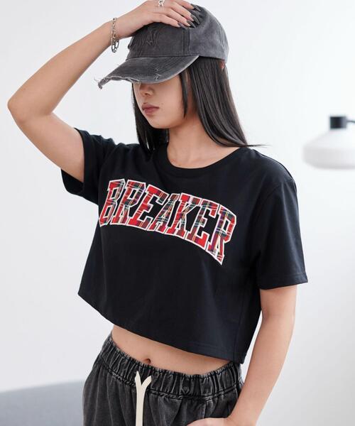 WEGO(ウィゴー)の「WEGO/ロゴパッチショートT(Tシャツ/カットソー・レディース・ブラック/ホワイト・FREE)」の14枚目の写真