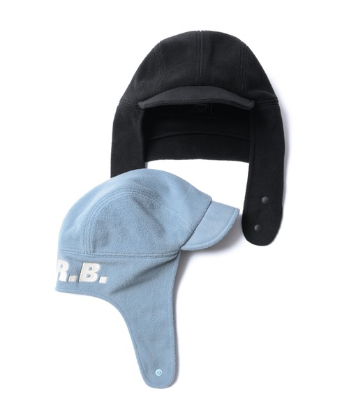 F.C.Real Bristol（エフシーレアルブリストル）の「FLEECE FLIGHT CAP（キャップ・メンズ・ブラック/ライトブルー・FREE）」の6枚目の写真