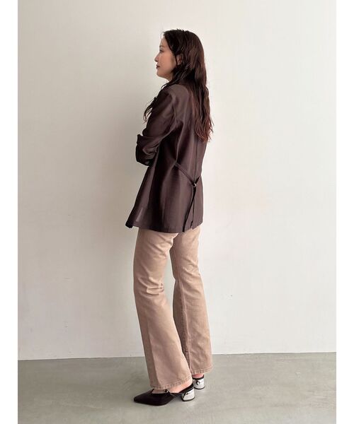 LAGUNAMOON(ラグナムーン)の「スリムフレアデニムパンツ(デニムパンツ・レディース・ライトブルー/モカ・SMALL/MEDIUM)」の11枚目の写真