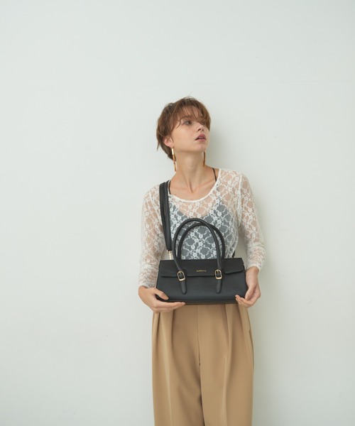 BARRETTA(バレッタ)の「フラップ2WAYボストンバッグ(ショルダーバッグ・レディース・ブラック/ベージュ/オレンジ・FREE)」の20枚目の写真