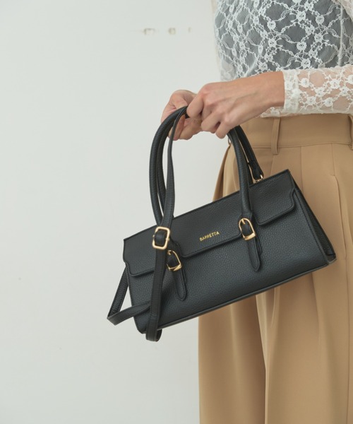 BARRETTA(バレッタ)の「フラップ2WAYボストンバッグ(ショルダーバッグ・レディース・ブラック/ベージュ/オレンジ・FREE)」の14枚目の写真