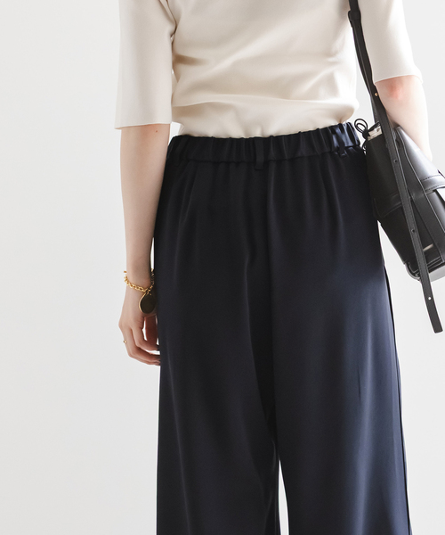 Noble(ノーブル)の「【洗える】ルナサテンベルテッドパンツ(スラックス・レディース・モカ/ネイビー・36/38/40)」の17枚目の写真