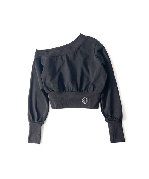 Subciety(サブサエティ)の「One shoulder sweatshirt【WOMEN】(スウェット・レディース・グレー/ブラック・FREE)」の11枚目の写真