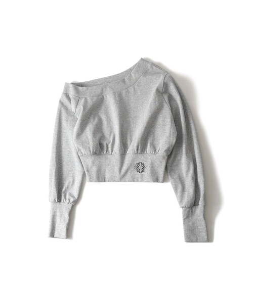 Subciety(サブサエティ)の「One shoulder sweatshirt【WOMEN】(スウェット・レディース・グレー/ブラック・FREE)」の14枚目の写真