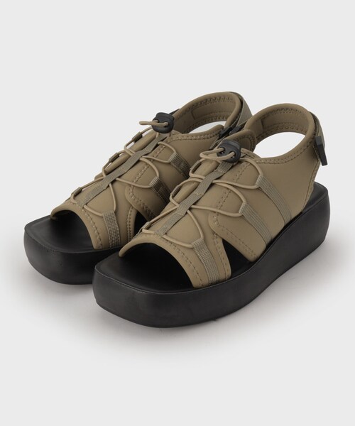 OPAQUE.CLIP（オペークドットクリップ）の「ボリュームソールスポーティサンダル（サンダル・レディース・チャコールグレー/ブラック/ブラウン系・02/03）」の5枚目の写真