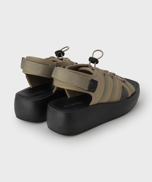 OPAQUE.CLIP（オペークドットクリップ）の「ボリュームソールスポーティサンダル（サンダル・レディース・チャコールグレー/ブラック/ブラウン系・02/03）」の7枚目の写真