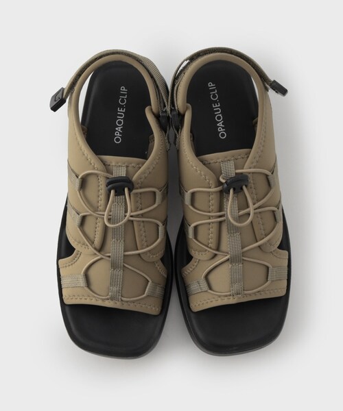 OPAQUE.CLIP（オペークドットクリップ）の「ボリュームソールスポーティサンダル（サンダル・レディース・チャコールグレー/ブラック/ブラウン系・02/03）」の8枚目の写真