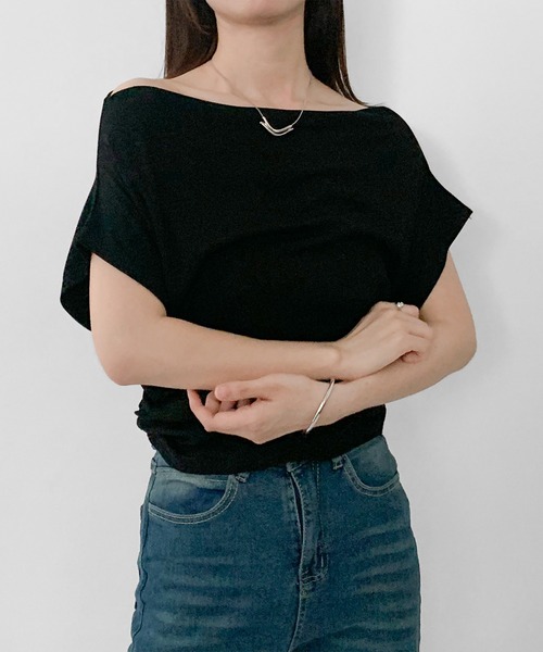 d.i.a. ビジュー付きオフショル d.i.a. ビジュー付きオフショル