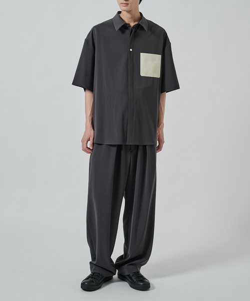スラックス【CULLNI/クルニ】 別注〉1Tuck Pants/洗える/シワになりにくい/ストレッチ