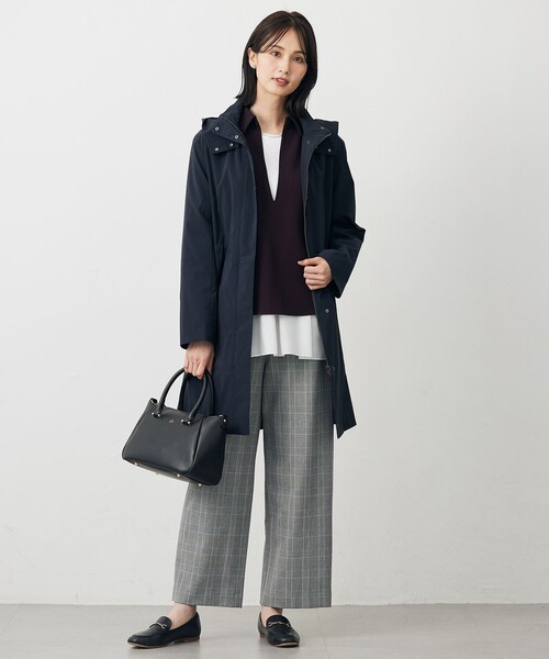 J.PRESS Ladies(J.プレス レディス)の「ジョーゼットダンボール スキッパー カットソー(Tシャツ/カットソー・レディース・ライトグレー系/グレー系/パープル系・SMALL)」の9枚目の写真