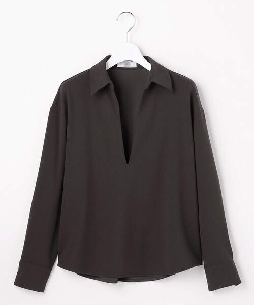 J.PRESS Ladies(J.プレス レディス)の「ジョーゼットダンボール スキッパー カットソー(Tシャツ/カットソー・レディース・ライトグレー系/グレー系/パープル系・SMALL)」の11枚目の写真