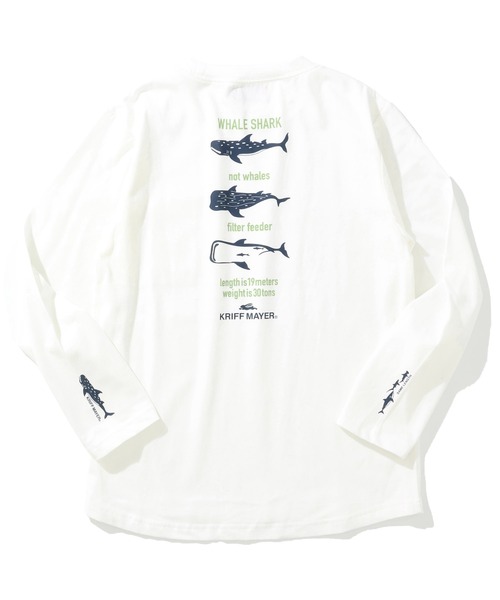 KRIFF MAYER Kid's Collection（クリフメイヤーキッズコレクション）の「【保温機能】ぬくテクロンT（ジンベイザメ）（Tシャツ/カットソー・キッズ・オフホワイト/レッド/グリーン/ネイビー・120/130/140/150/160/170）」の13枚目の写真