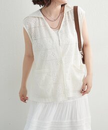 NUNIFE（ユニフィー）の「【NUNIFE】レースBIG襟ベスト（ベスト・レディース）」