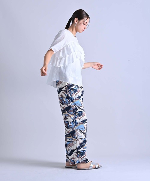 RAW FUDGE（ローファッジ）の「ラッフルビスチェブラウス（シャツ/ブラウス・レディース・オフホワイト/ブラック・M）」の8枚目の写真