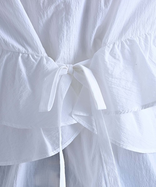 RAW FUDGE（ローファッジ）の「ラッフルビスチェブラウス（シャツ/ブラウス・レディース・オフホワイト/ブラック・M）」の18枚目の写真