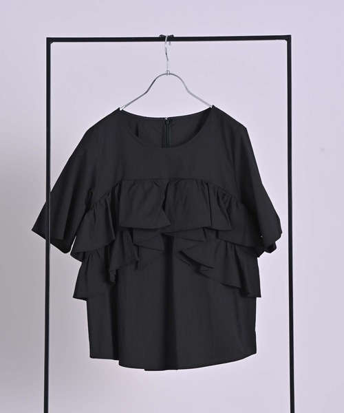 RAW FUDGE（ローファッジ）の「ラッフルビスチェブラウス（シャツ/ブラウス・レディース・オフホワイト/ブラック・M）」の20枚目の写真