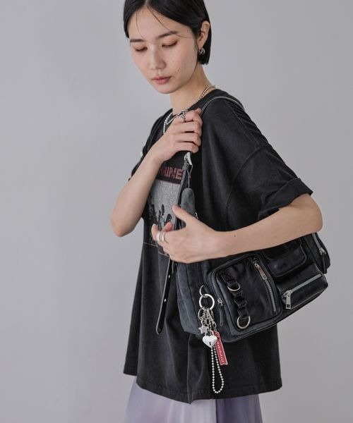 JEANASIS(ジーナシス)の「ROCKSHRINEヴィンテージ TEE/586509(Tシャツ/カットソー・レディース・チャコールグレー/ブラック/レッド/ホワイト・FREE)」の10枚目の写真