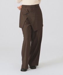 Ray BEAMS | フロント ラップ ワイド パンツ(その他パンツ)