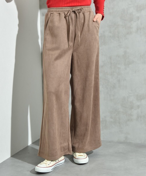 INTERPLANET（インタープラネット）の「スエードポンチウエストゴムワイドパンツ（その他パンツ・レディース・ブラック/グレー/モカ・FREE）」の10枚目の写真