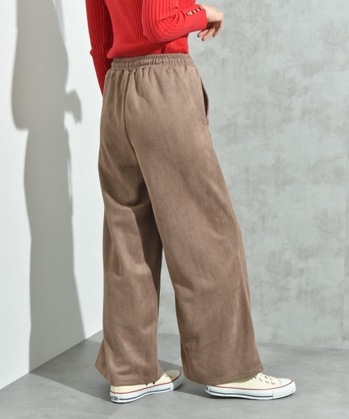 INTERPLANET（インタープラネット）の「スエードポンチウエストゴムワイドパンツ（その他パンツ・レディース・ブラック/グレー/モカ・FREE）」の11枚目の写真