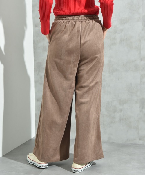 INTERPLANET（インタープラネット）の「スエードポンチウエストゴムワイドパンツ（その他パンツ・レディース・ブラック/グレー/モカ・FREE）」の12枚目の写真