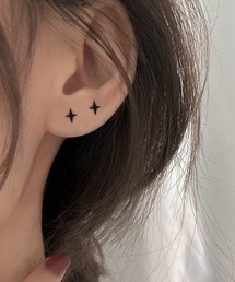 MASHIRO（マシロ）の「【MASHIRO】星モチーフワンポイントピアス　Y2K　ユニセックス（ピアス（両耳用））」