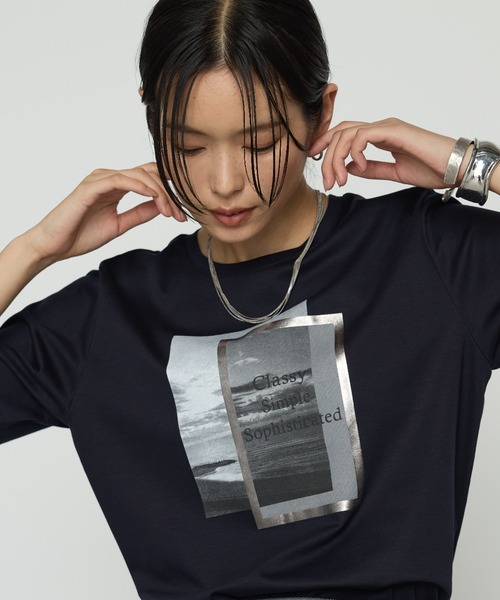 セール】スーピマコットンポンチ フォトTシャツ（Tシャツ