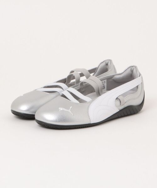 PUMA(プーマ)の「PUMA プーマ W SPEEDCAT BALLET METALLIC 401581 01SILVER/WH(スニーカー・レディース・シルバー・23.0cm/23.5cm/24.0cm/25.0cm/25.5cm/24.5cm/22.5cm)」の1枚目の写真