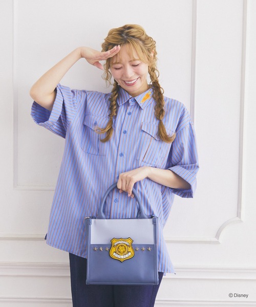 Disney(ディズニー)の「ズートピア/ジュディ/ストライプシャツ(シャツ/ブラウス・メンズ・ブルー・FREE)」の6枚目の写真