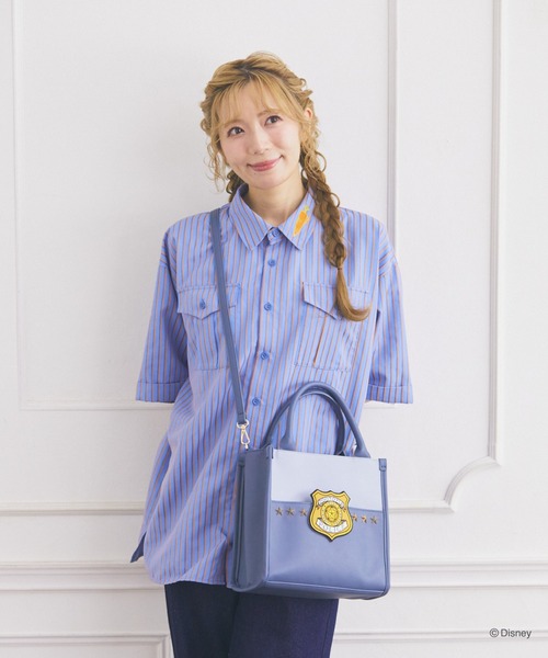 Disney(ディズニー)の「ズートピア/ジュディ/ストライプシャツ(シャツ/ブラウス・メンズ・ブルー・FREE)」の7枚目の写真