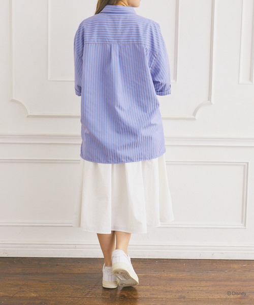 Disney(ディズニー)の「ズートピア/ジュディ/ストライプシャツ(シャツ/ブラウス・メンズ・ブルー・FREE)」の13枚目の写真