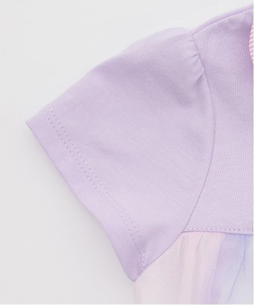 baby cheer（ベイビーチアー）の「アイス衿チュールチュニック（チュニック・キッズ・ピンク/ラベンダー・120cm/110cm/100cm/90cm/80ｃｍ）」の6枚目の写真
