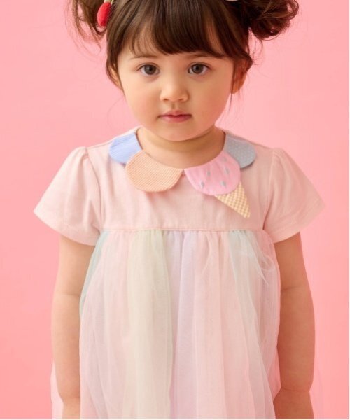 baby cheer（ベイビーチアー）の「アイス衿チュールチュニック（チュニック・キッズ・ピンク/ラベンダー・120cm/110cm/100cm/90cm/80ｃｍ）」の13枚目の写真