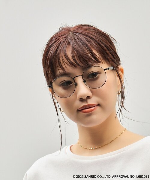 Zoff｜はぴだんぶい 【バッドばつ丸 モデル】 ボストン型 サングラス｜カラーレンズ｜紫外線対策 UVカット｜ユニセックス｜グッズ