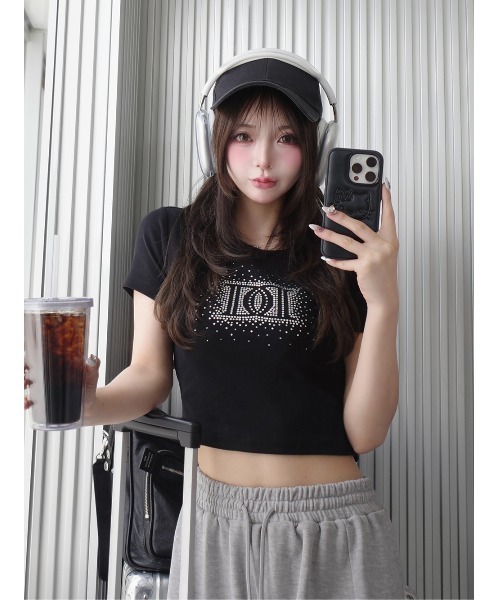 シャイニーDDロゴコンパクトTシャツ（Tシャツ/カットソー