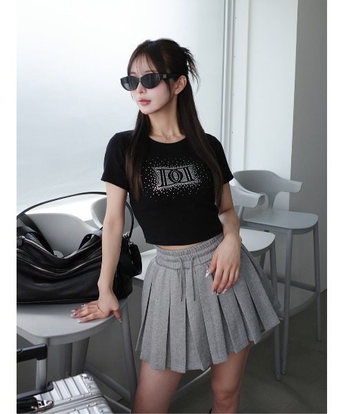 新品タグ付きdarich シャイニーDDロゴコンパクトTシャツ ブラック F シャイニーDDロゴコンパクトTシャツ(Tシャツ/カットソー