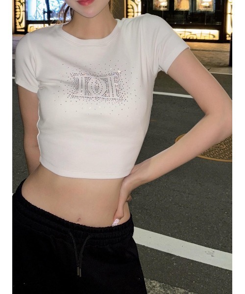 darich ダーリッチ　シャイニーDDロゴコンパクトTシャツ シャイニーDDロゴコンパクトTシャツ（Tシャツ/カットソー