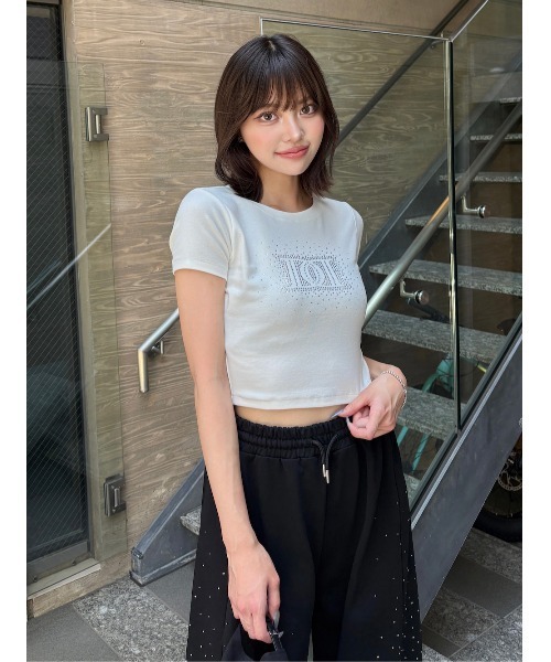 ダーリッチ シャイニーDDロゴコンパクトTシャツ ブラック ダーリッチ Darich シャイニーDDロゴコンパクトTシャツ